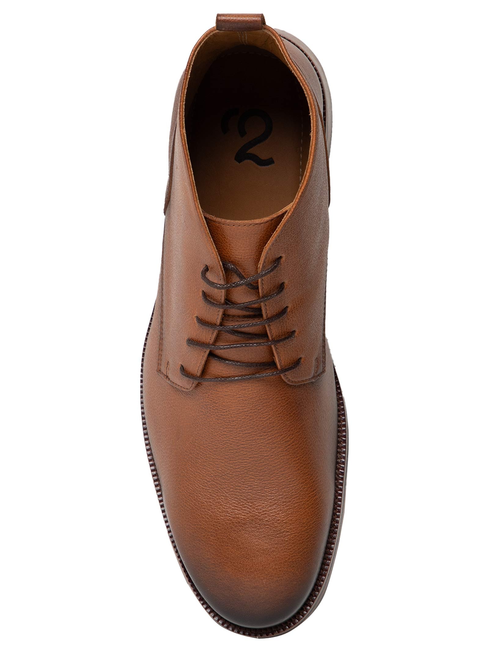 Bota Masculina Casual Comfy Em Couro Marrom '2 Essential