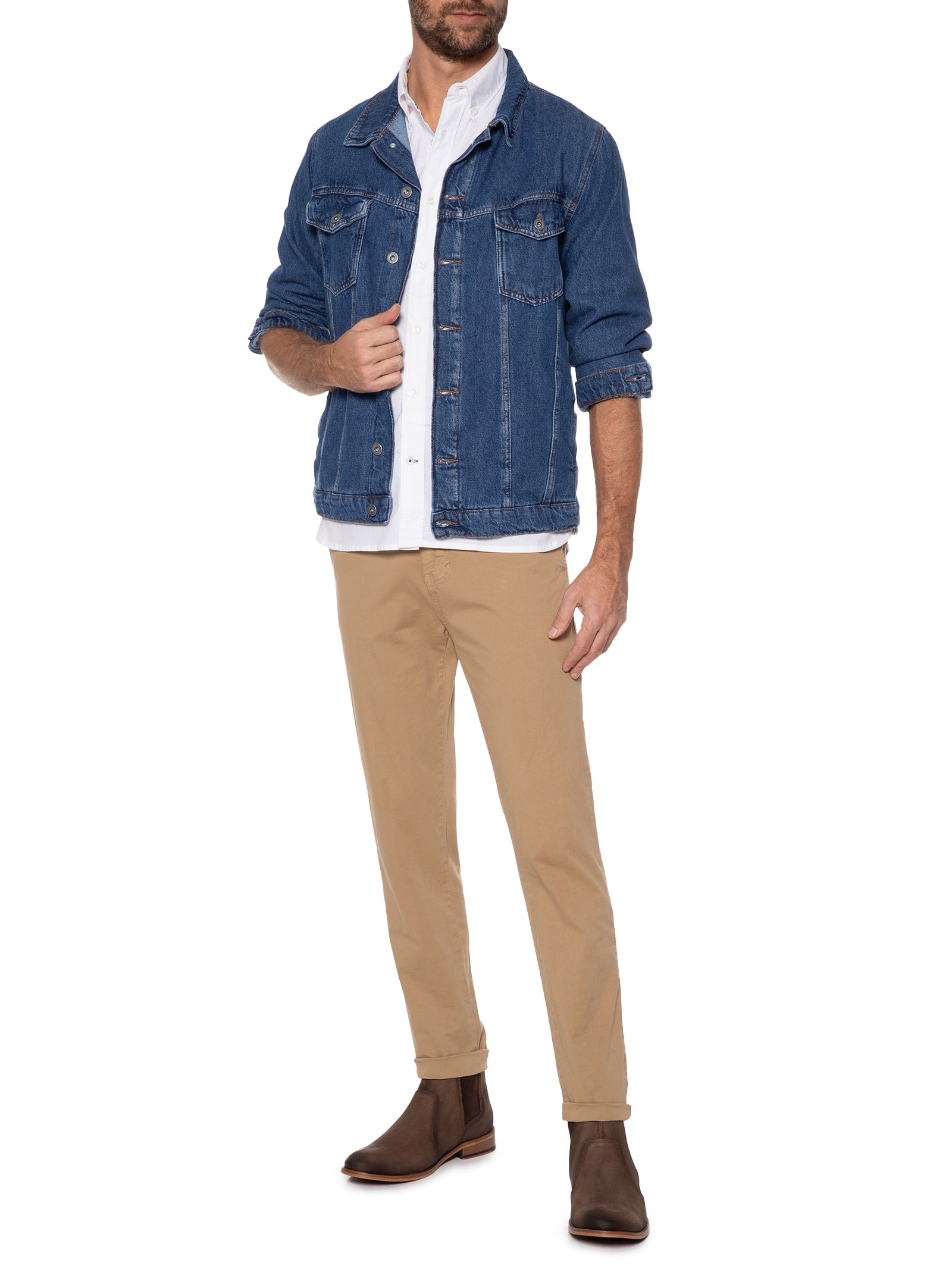 Bota Masculina Chelsea Camurça Marrom '2 Essential