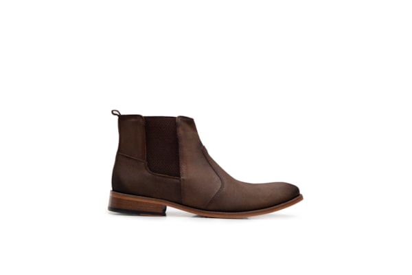 Bota Masculina Chelsea Camurça - Marrom