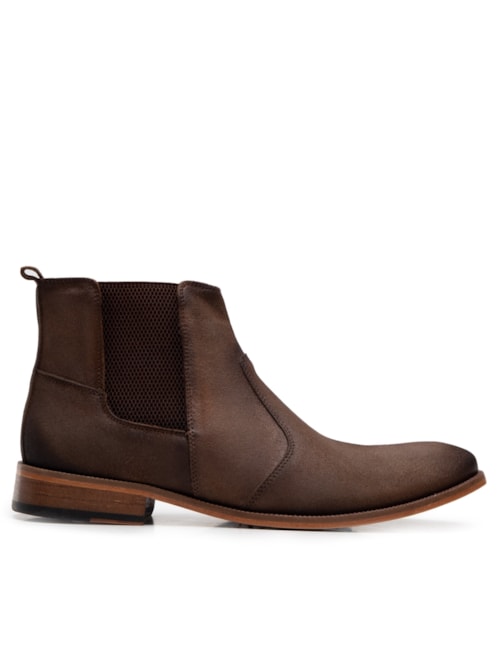Bota Masculina Chelsea Camurça – Marrom