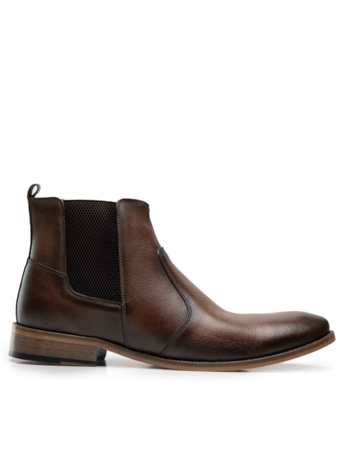 Bota Masculina Chelsea Couro – Marrom