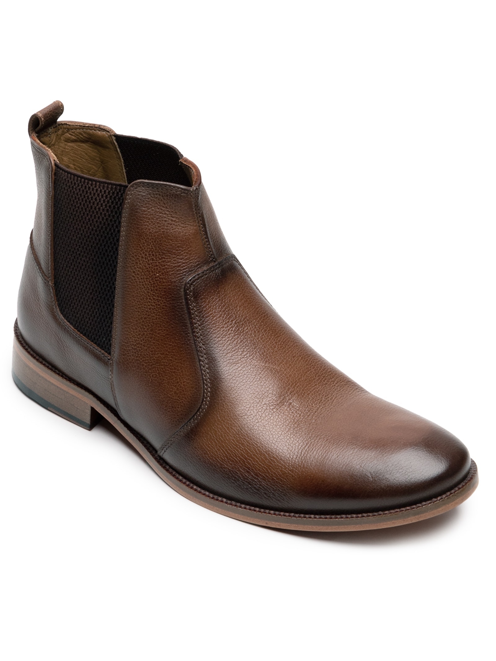Bota Masculina Chelsea Couro Marrom '2 Essential