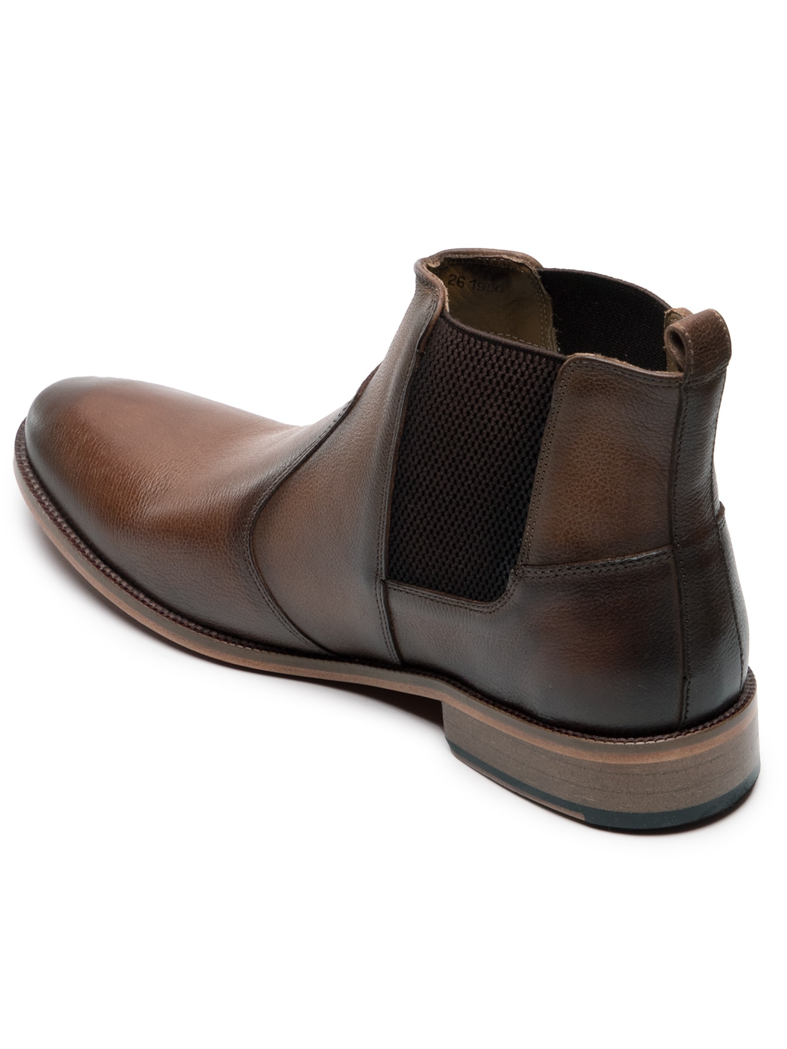Bota Masculina Chelsea Couro Marrom '2 Essential