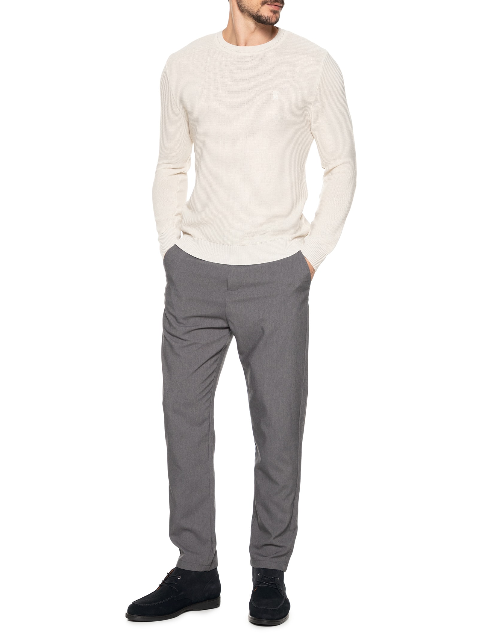 Bota Masculina Em Camurça Com Solado Borracha Azul Sergio K