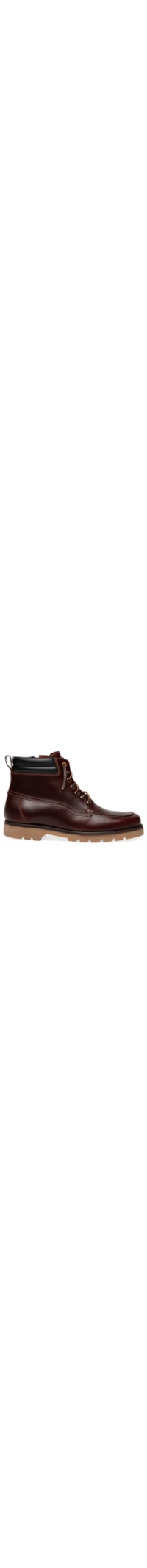 Bota Masculina Moc Toe Em Couro Legitimo - Marrom