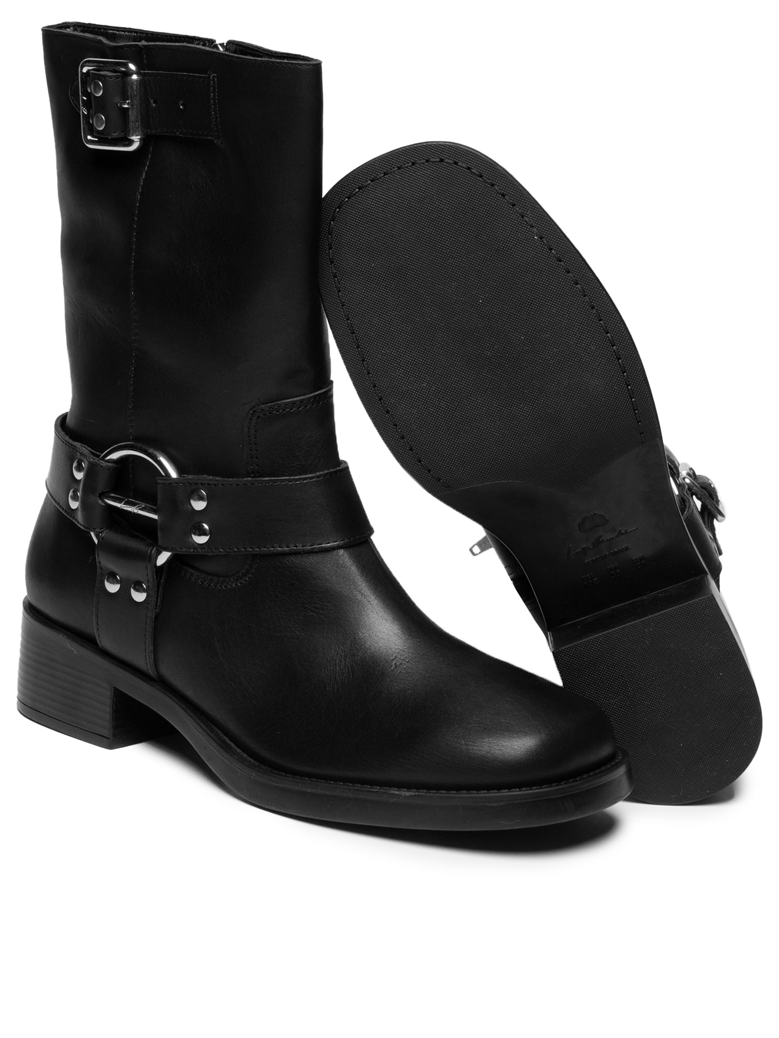 Bota Mogno Feminina Preto Luiza Barcelos