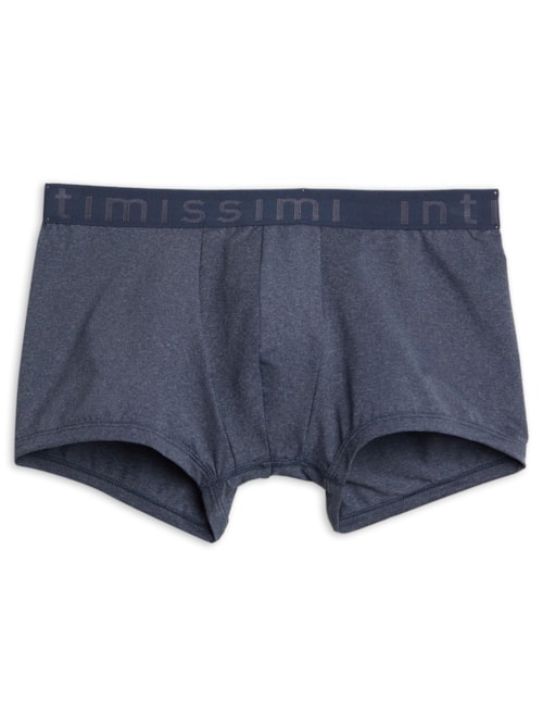 Boxer De Microfibra Com Logotipo - Azul