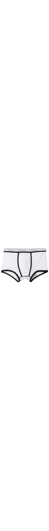 Boxer Em Algodão Supima® Elasticizado Com Logotipo - Branco