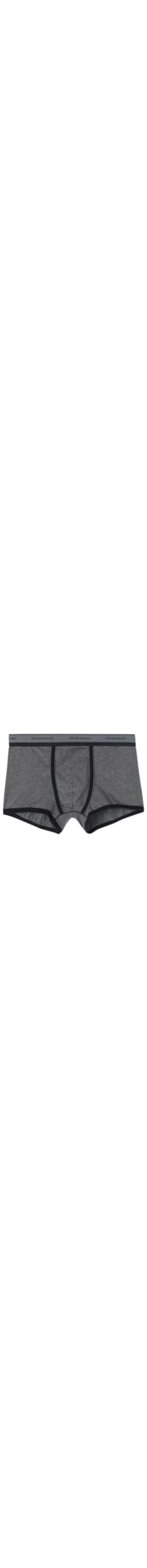 Boxer Em Algodão Supima® Elasticizado Com Logotipo - Cinza