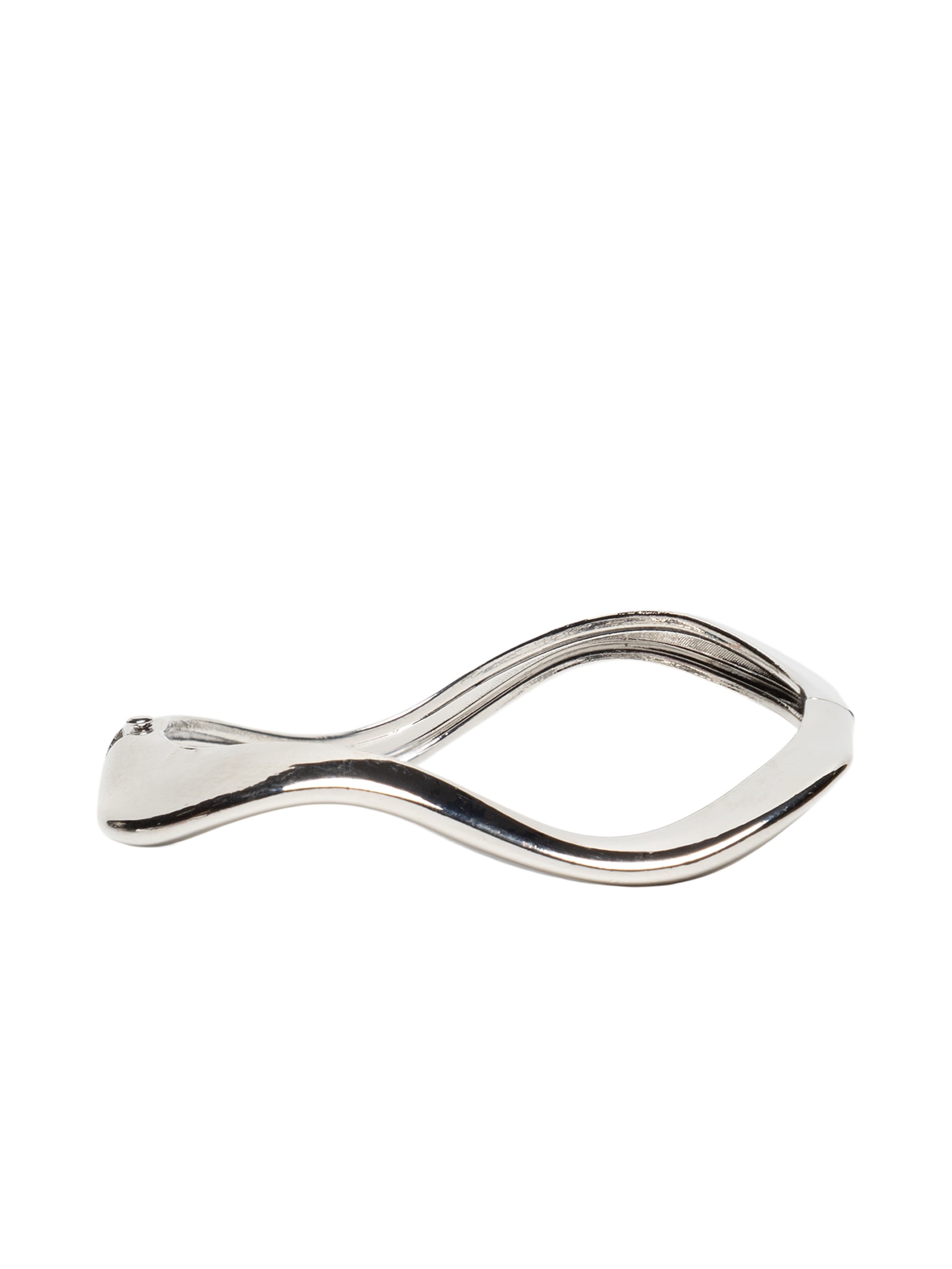Bracelete Feminino Abstrato Prateado Basiq