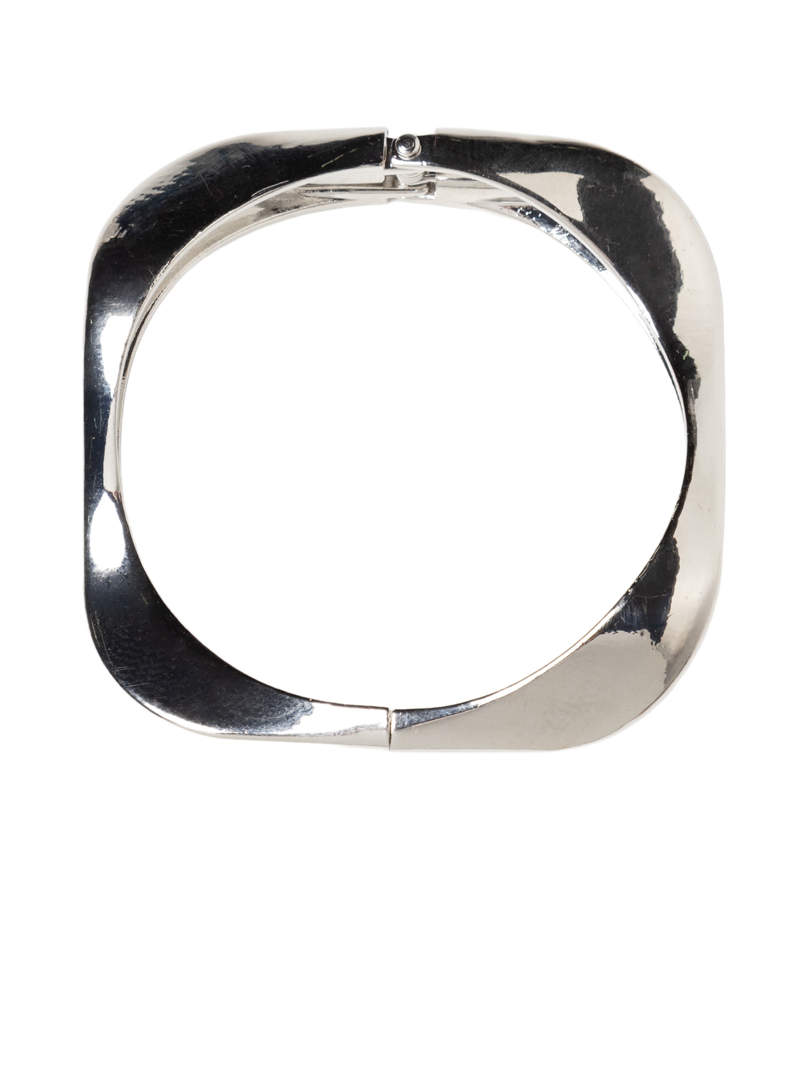 Bracelete Feminino Abstrato Prateado Basiq