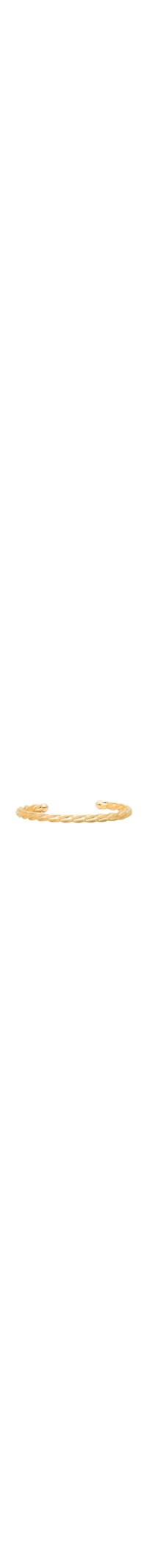 Bracelete Feminino Aro Trança Oco - Dourado