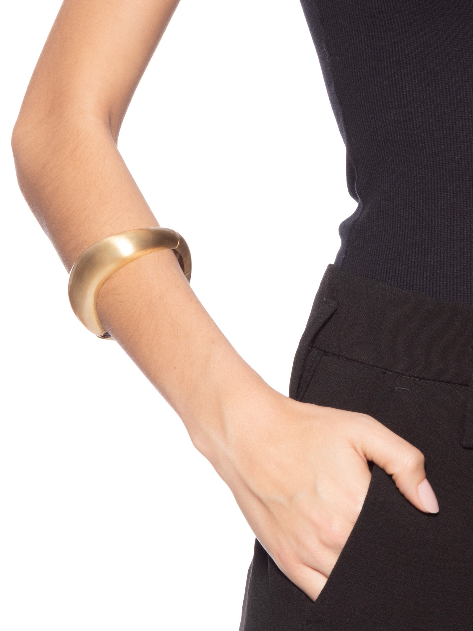 Bracelete Feminino em Metal Fosco Dourado  '2Essential