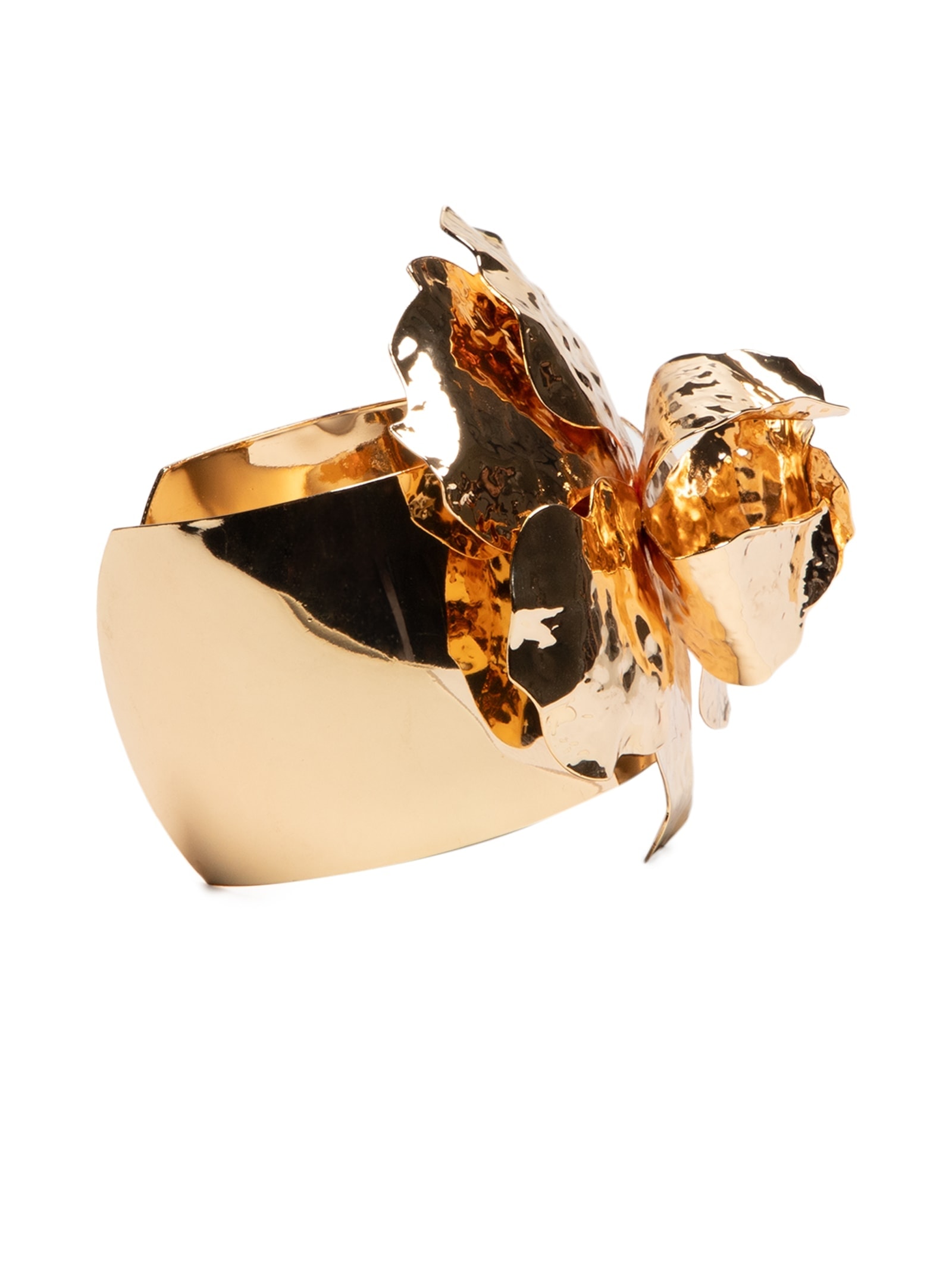 Bracelete Feminino Flor em Metal Dourado '2Essential