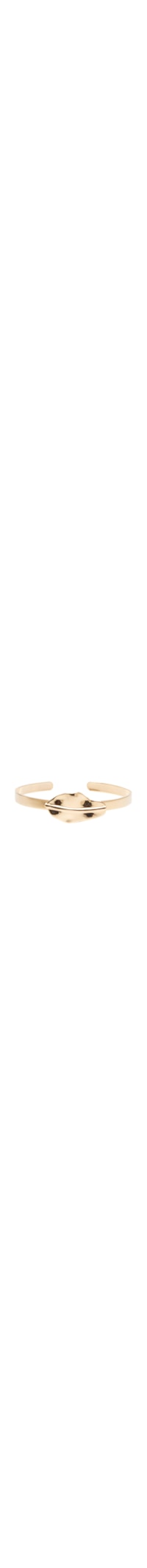 Bracelete Feminino Folha Polida - Dourado