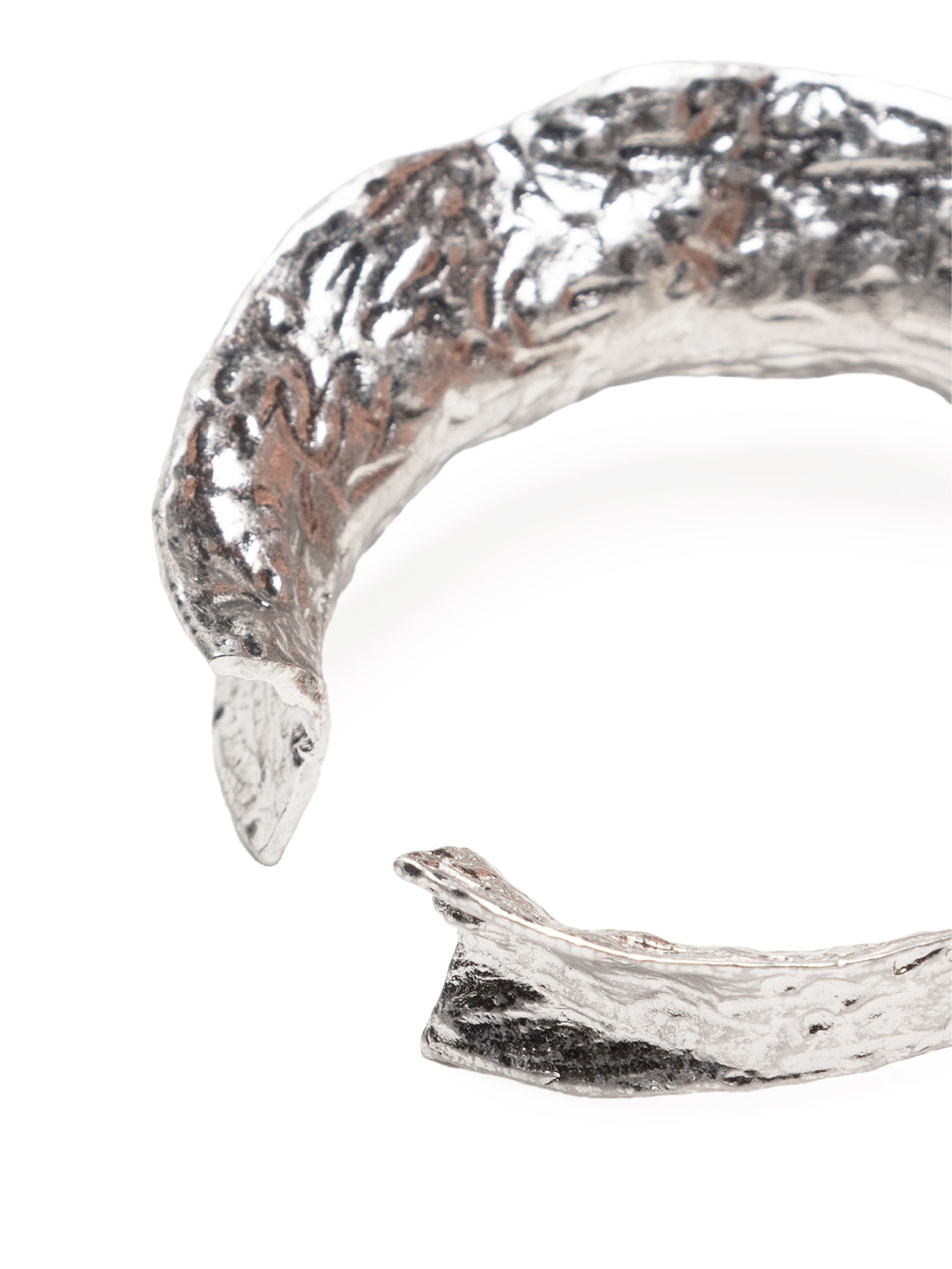 Bracelete Feminino Martelado Prateado '2Essential