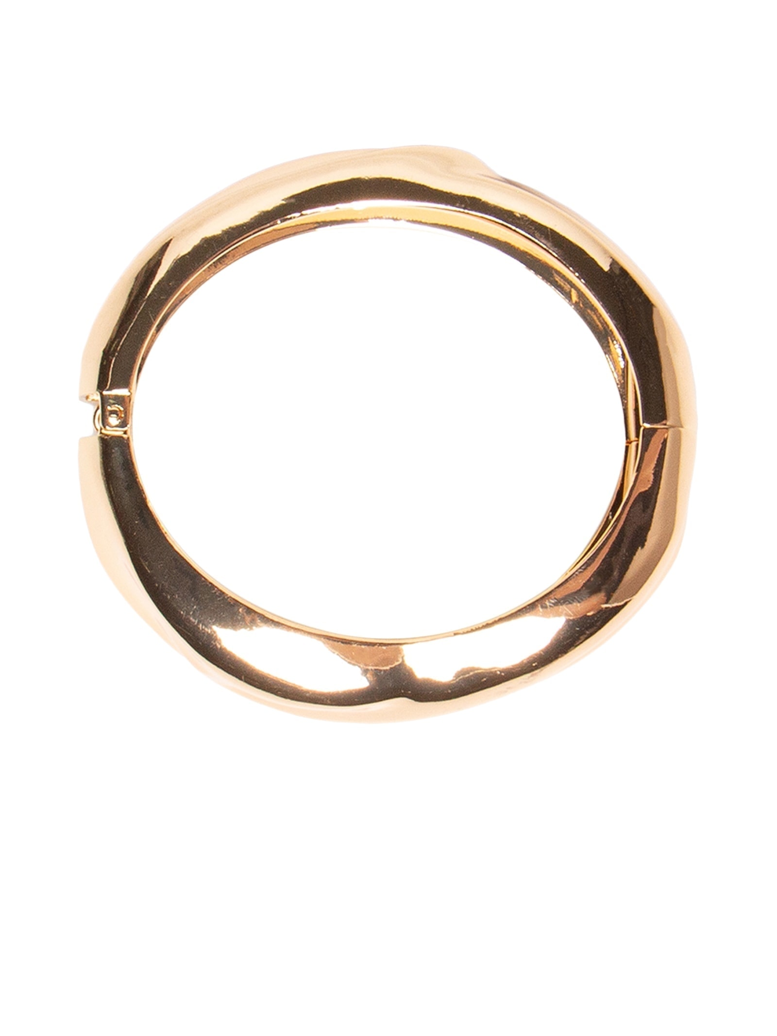 Bracelete Feminino Orgânico Em Metal Dourado '2Essential