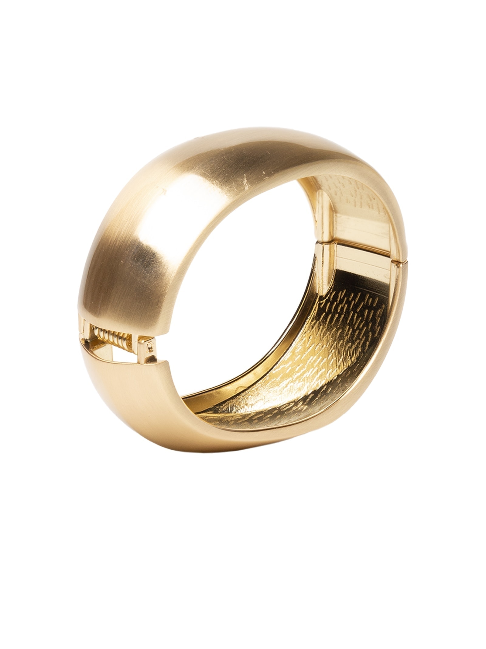 Bracelete Feminino Orgânico Metal Fosco Dourado '2Essential