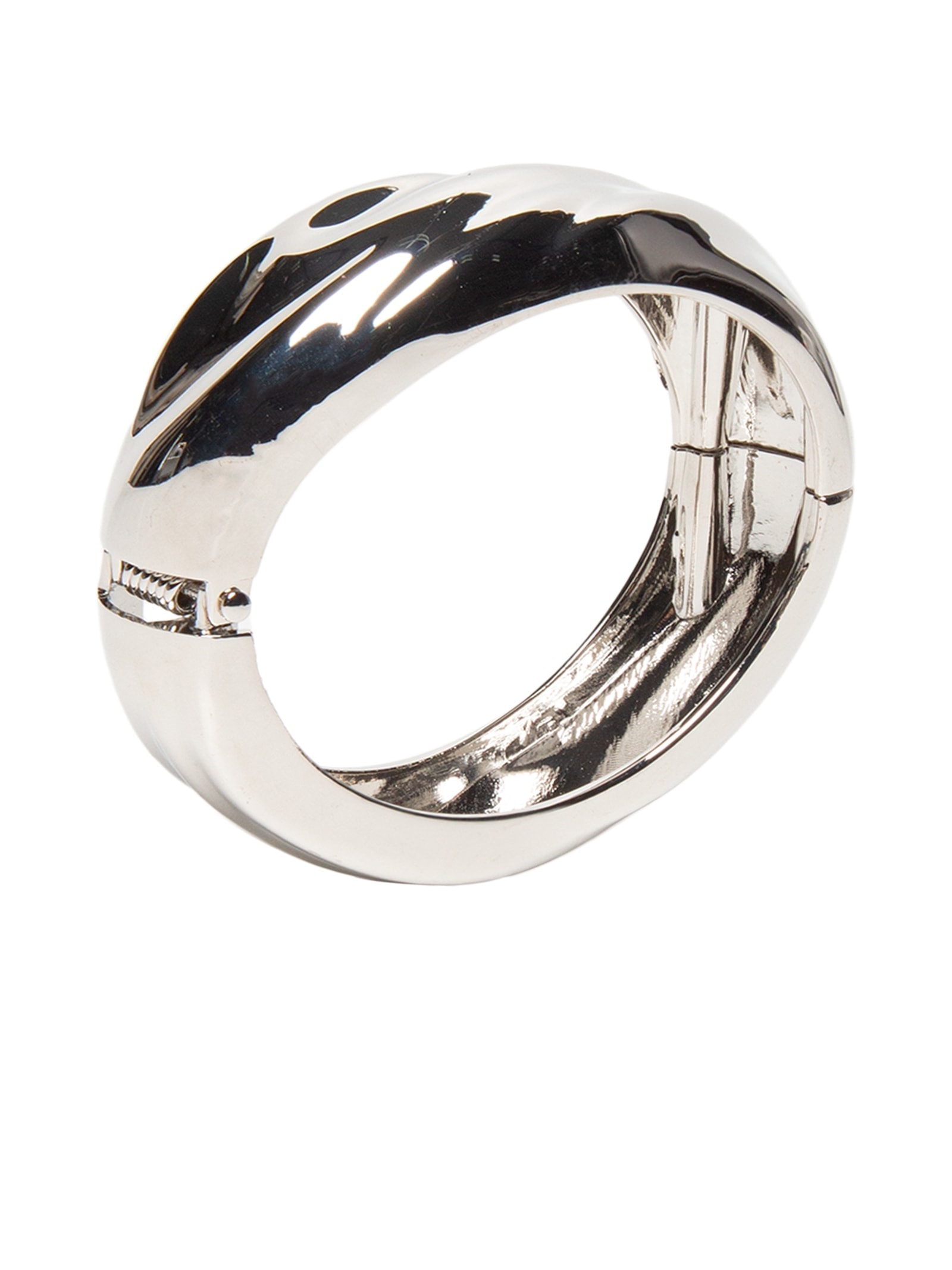 Bracelete Feminino Orgânico Metal Prateado '2Essential