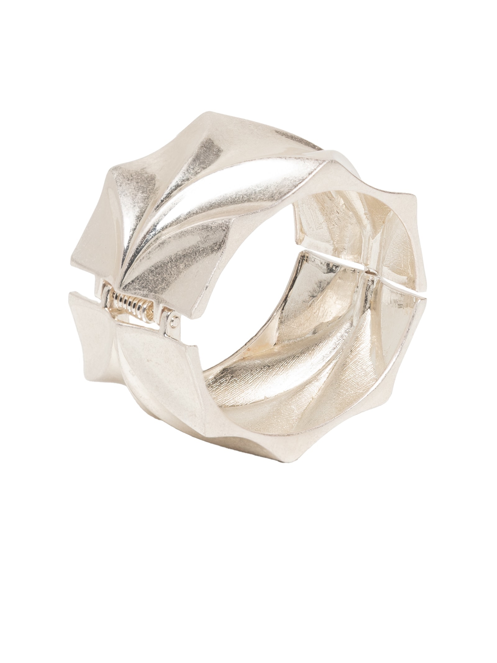 Bracelete Feminino Orgânico Prateado Market 33