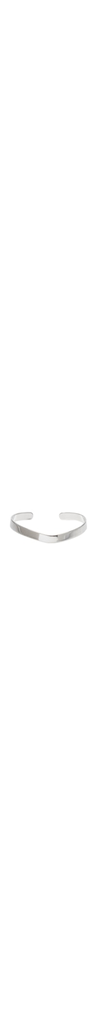 Bracelete Feminino Ponta Suave Fio Largo - Prata