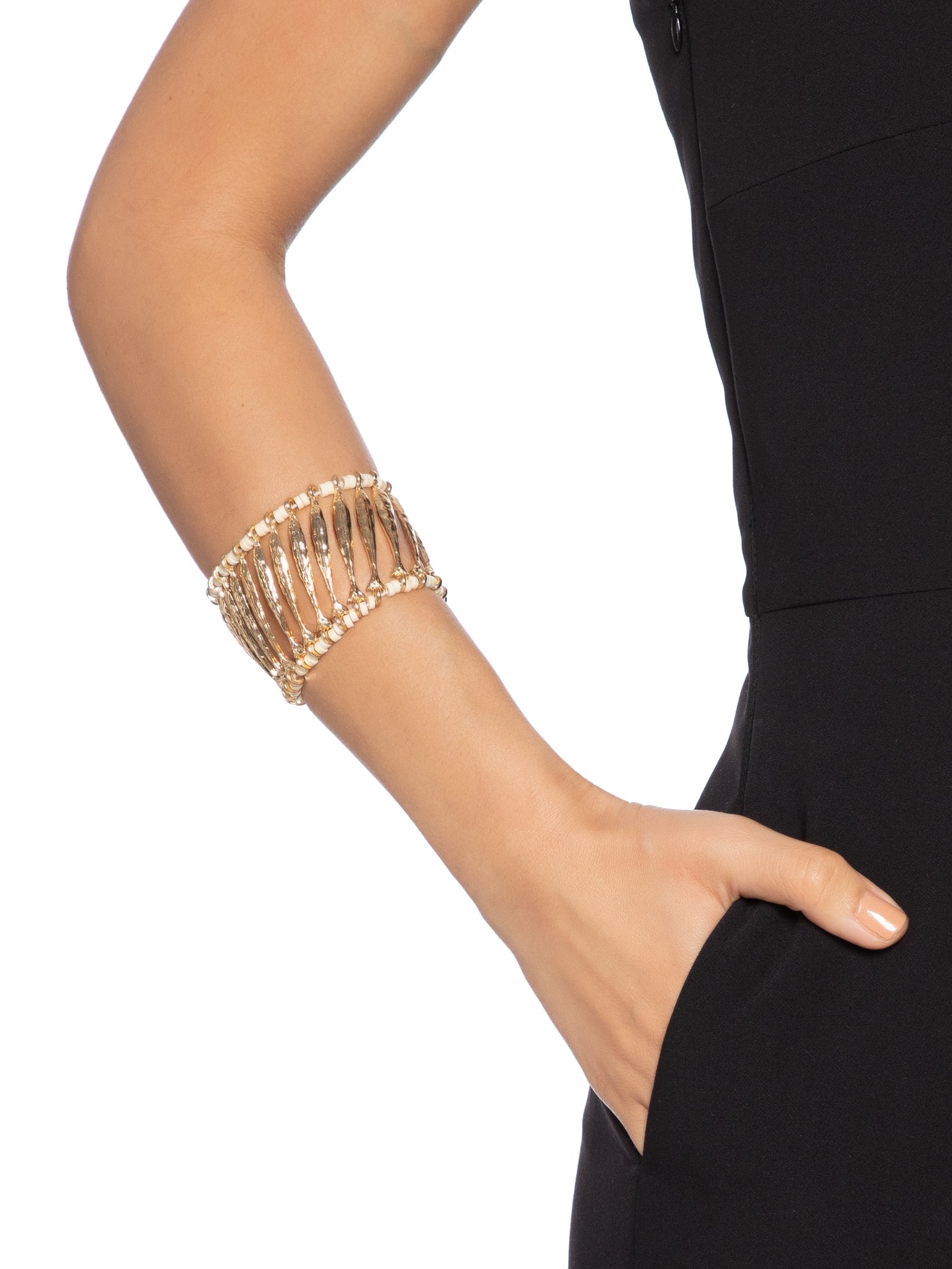 Bracelete Feminino Temático Orgânico Oceano Dourado Market 33