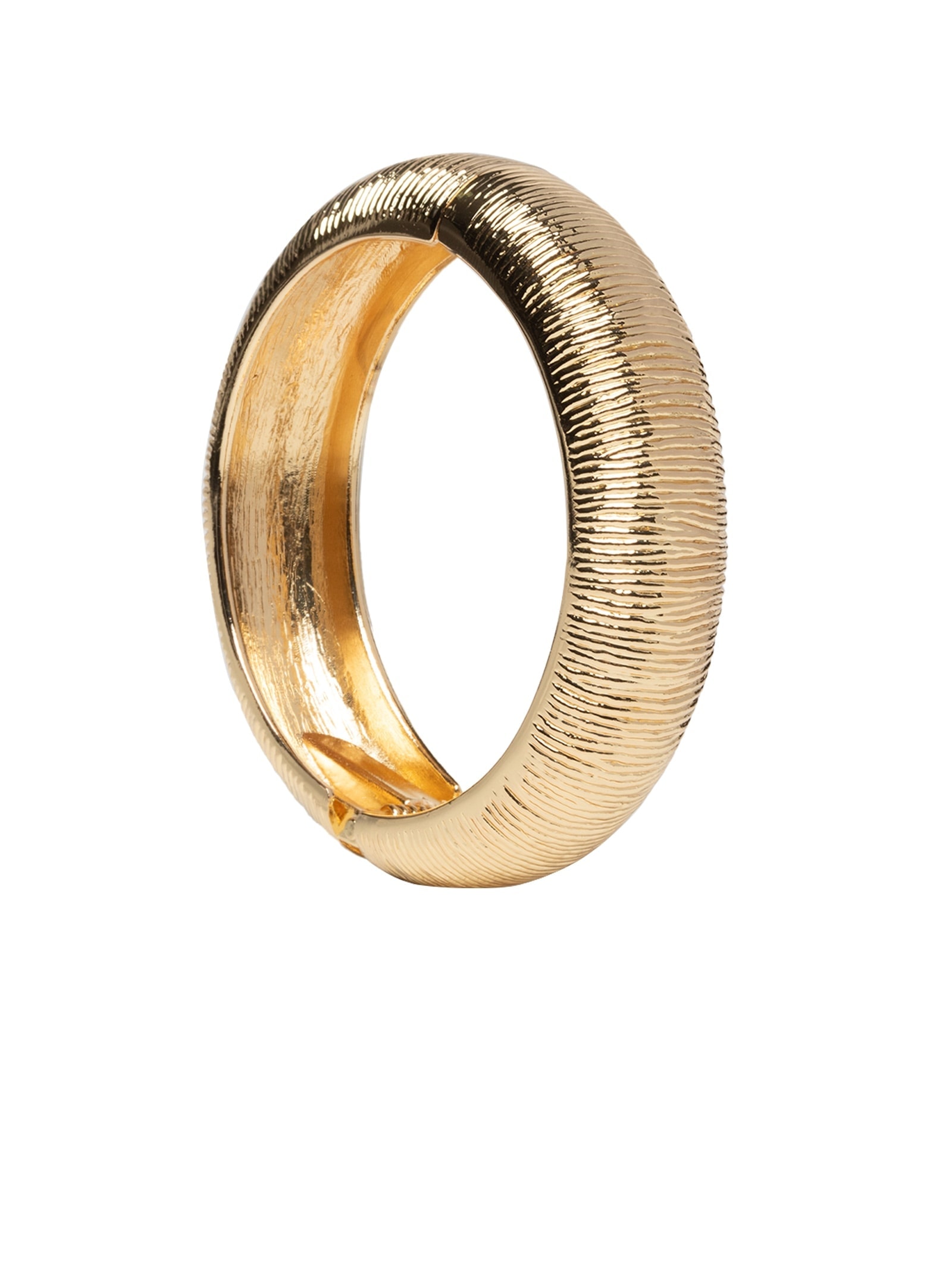 Bracelete Feminino Texturizado Dourado Market 33