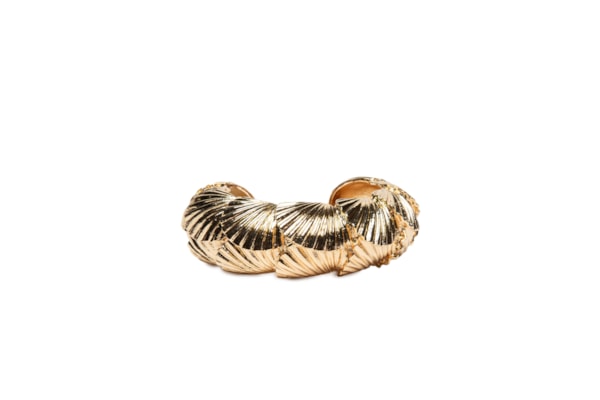 Bracelete Feminino Texturizado - Dourado