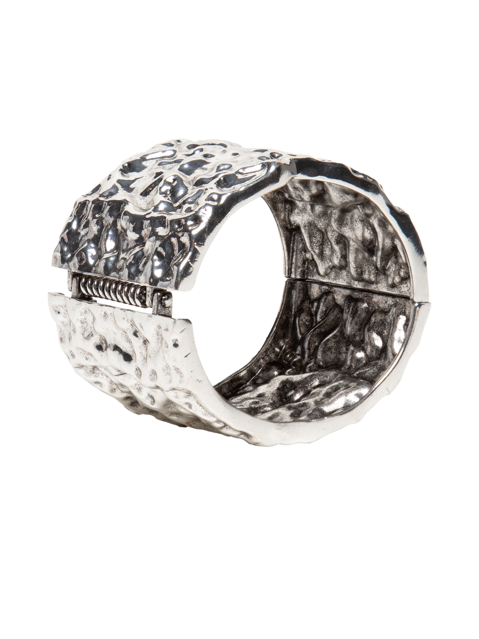 Bracelete Feminino Texturizado Prateado Market 33