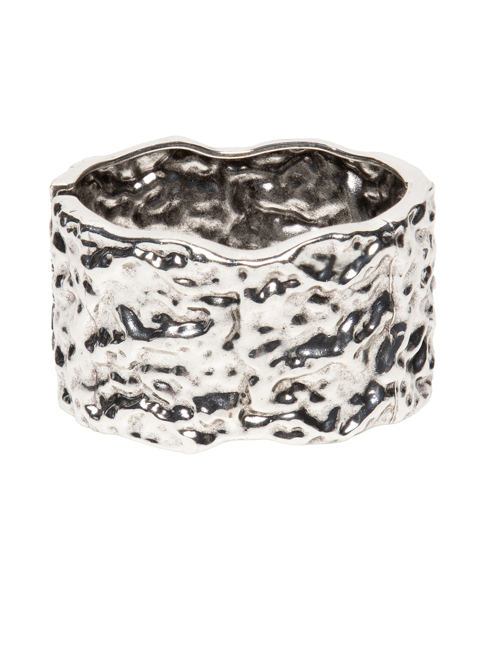 Bracelete Feminino Texturizado Prateado Market 33