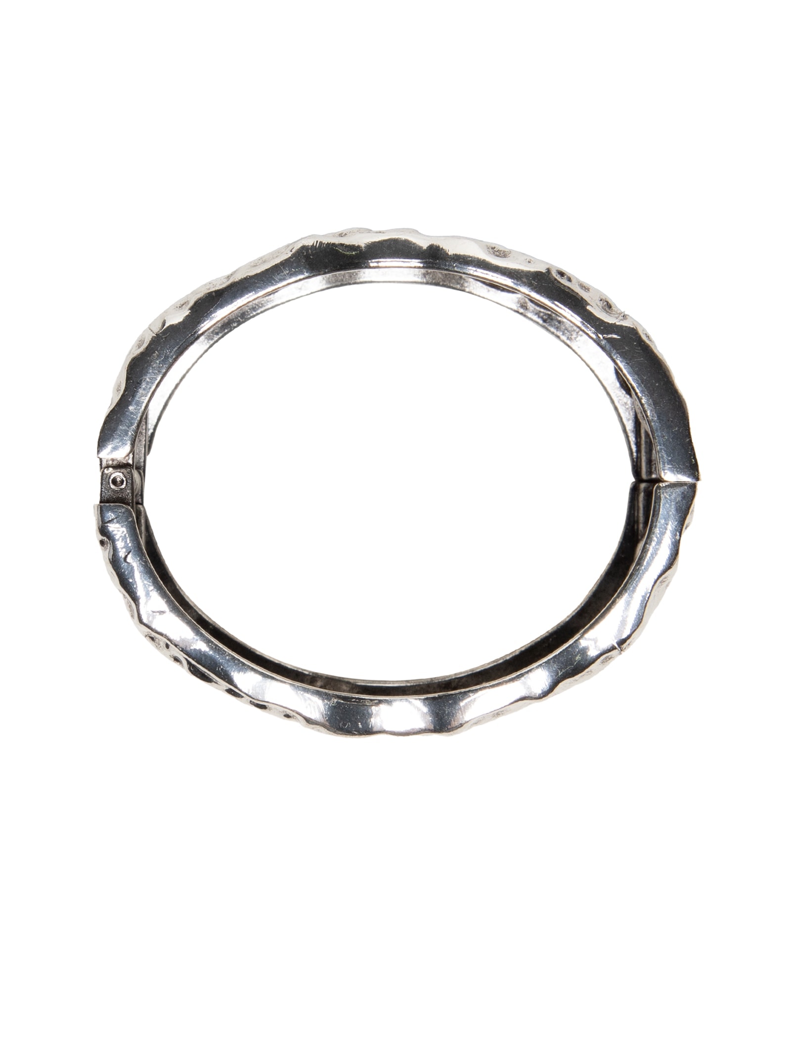 Bracelete Feminino Texturizado Prateado Market 33