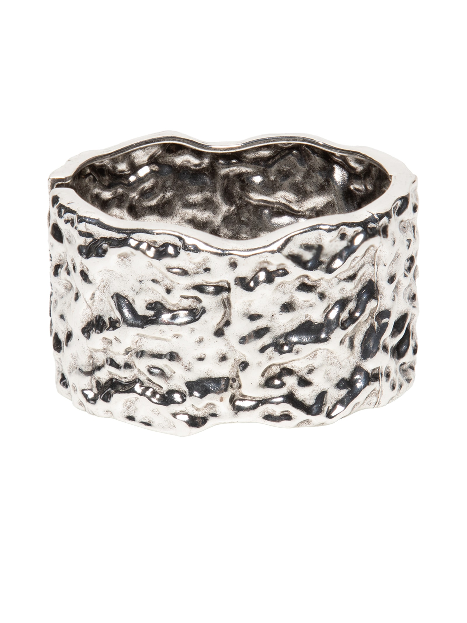 Bracelete Feminino Texturizado Prateado Market 33