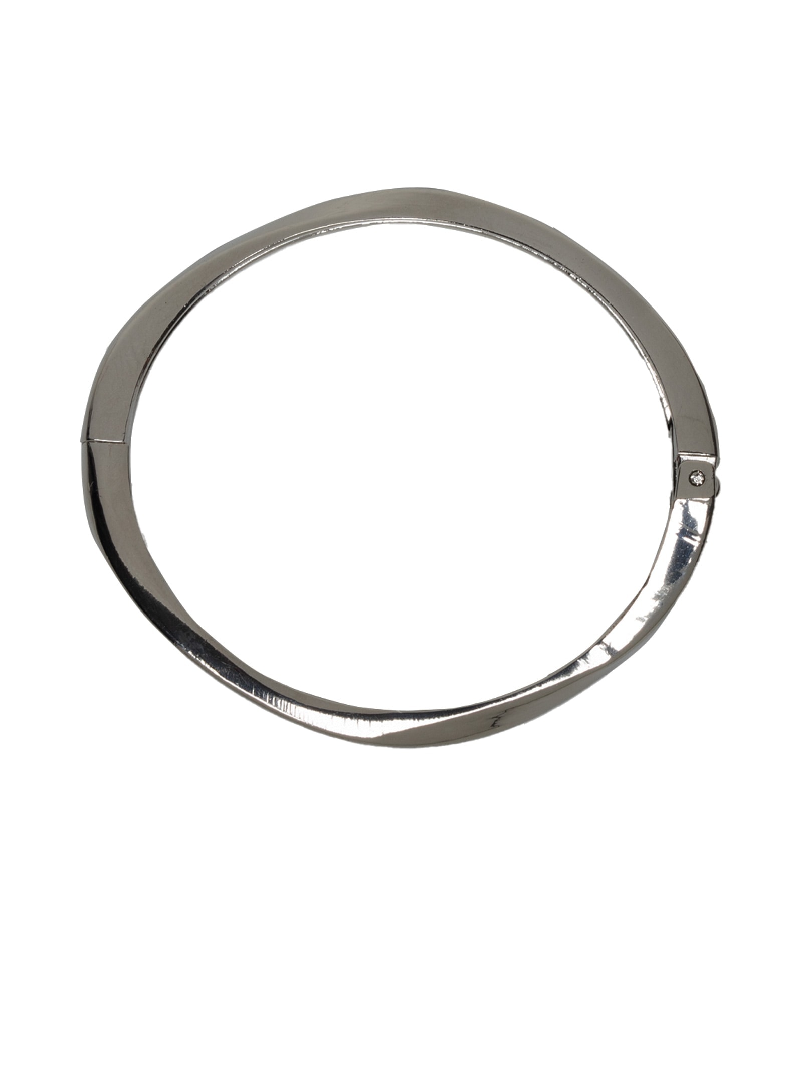 Bracelete Feminino Torcido Prateado Market 33