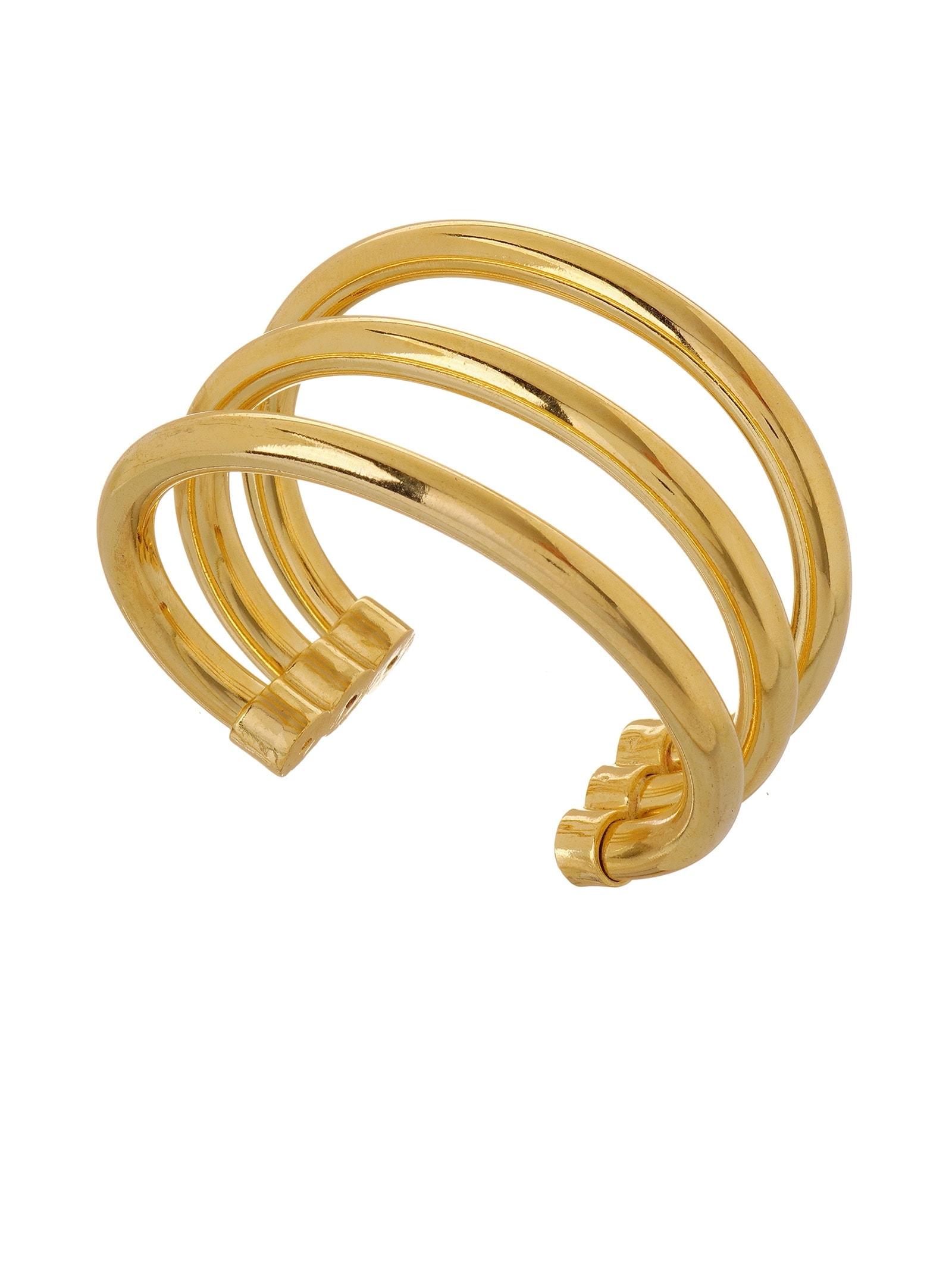 Bracelete Feminino Trio Peão Metal Dourado Cia Marítima