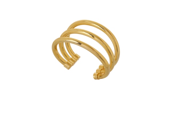 Bracelete Feminino Trio Peão Metal - Dourado