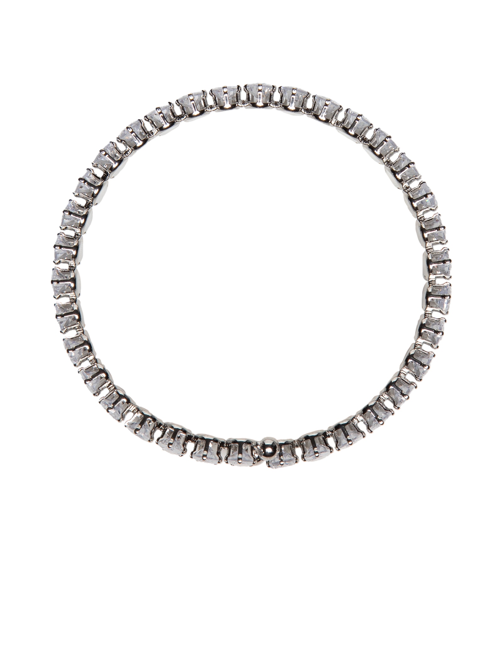 Bracelete Feminino Zircônia Prateado Market 33