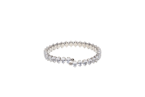 Bracelete Feminino Zircônia - Prateado