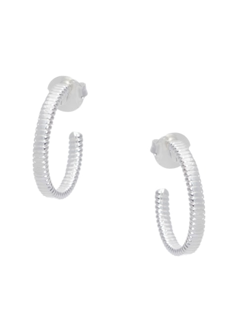 Brinco Argola Guiné Bissau Em Metal – Prata