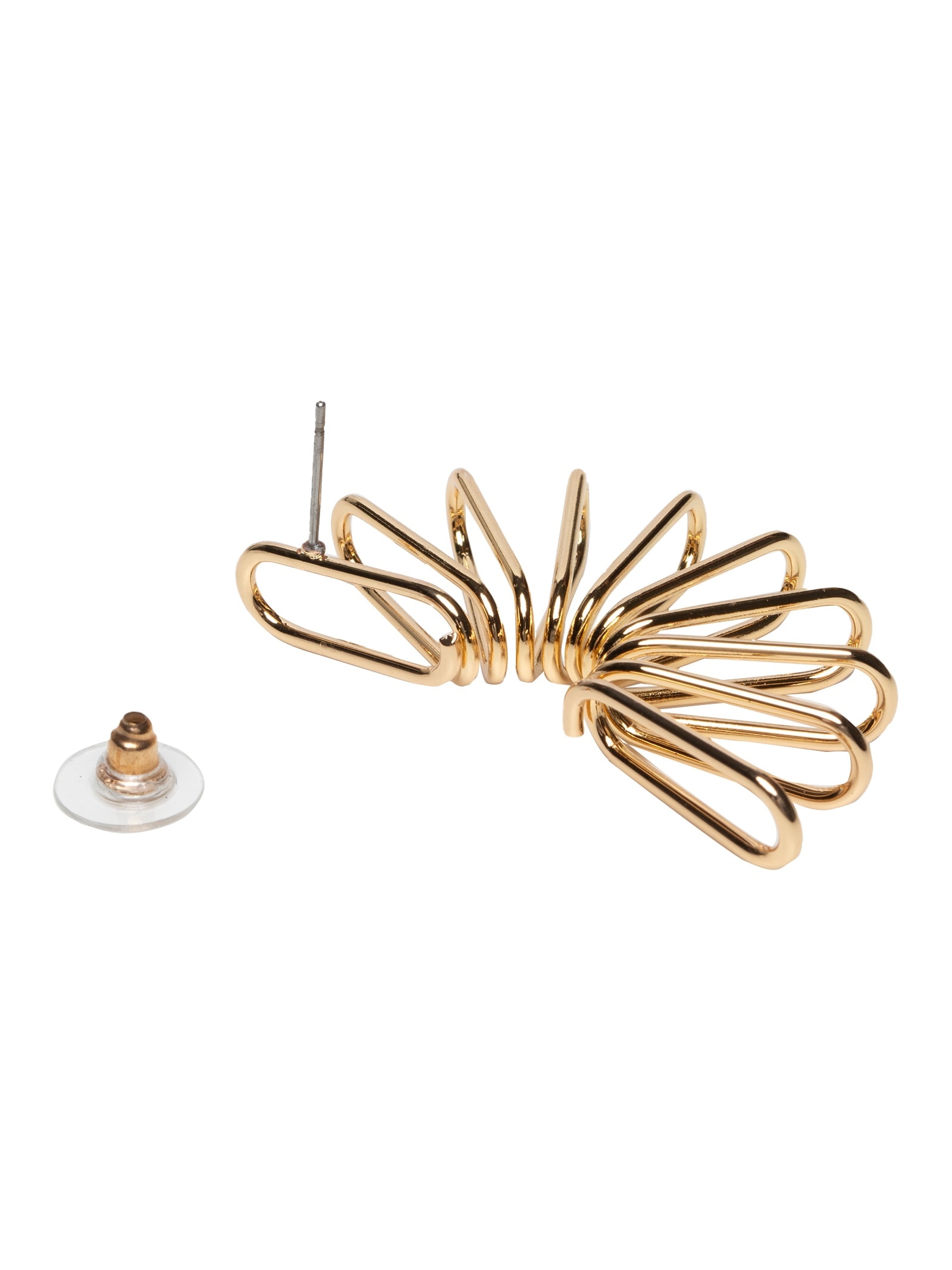 Brinco Feminino Abstrato Dourado Market 33