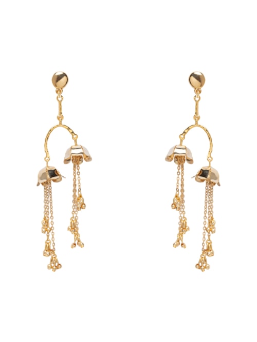 Brinco Feminino Antúrio – Dourado