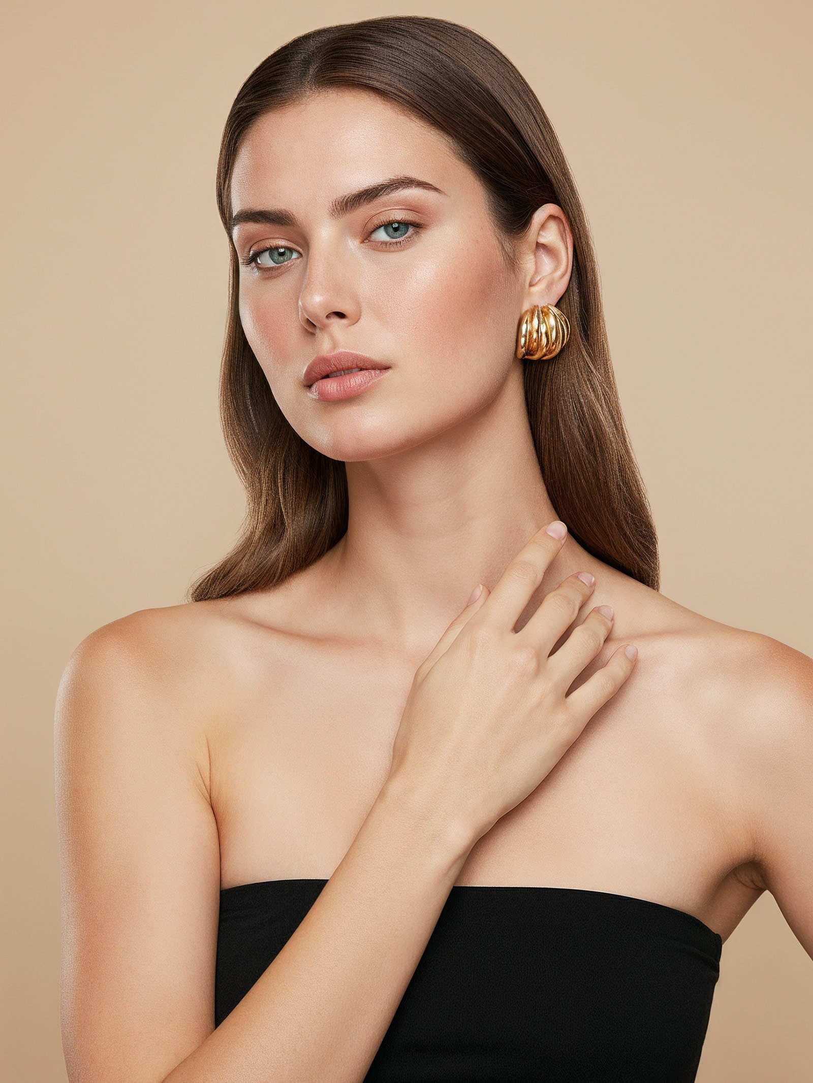 Brinco Feminino Argola Dourado '2Essential