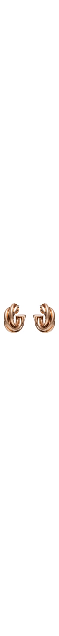 Brinco Feminino Argola Enroscada - Dourado