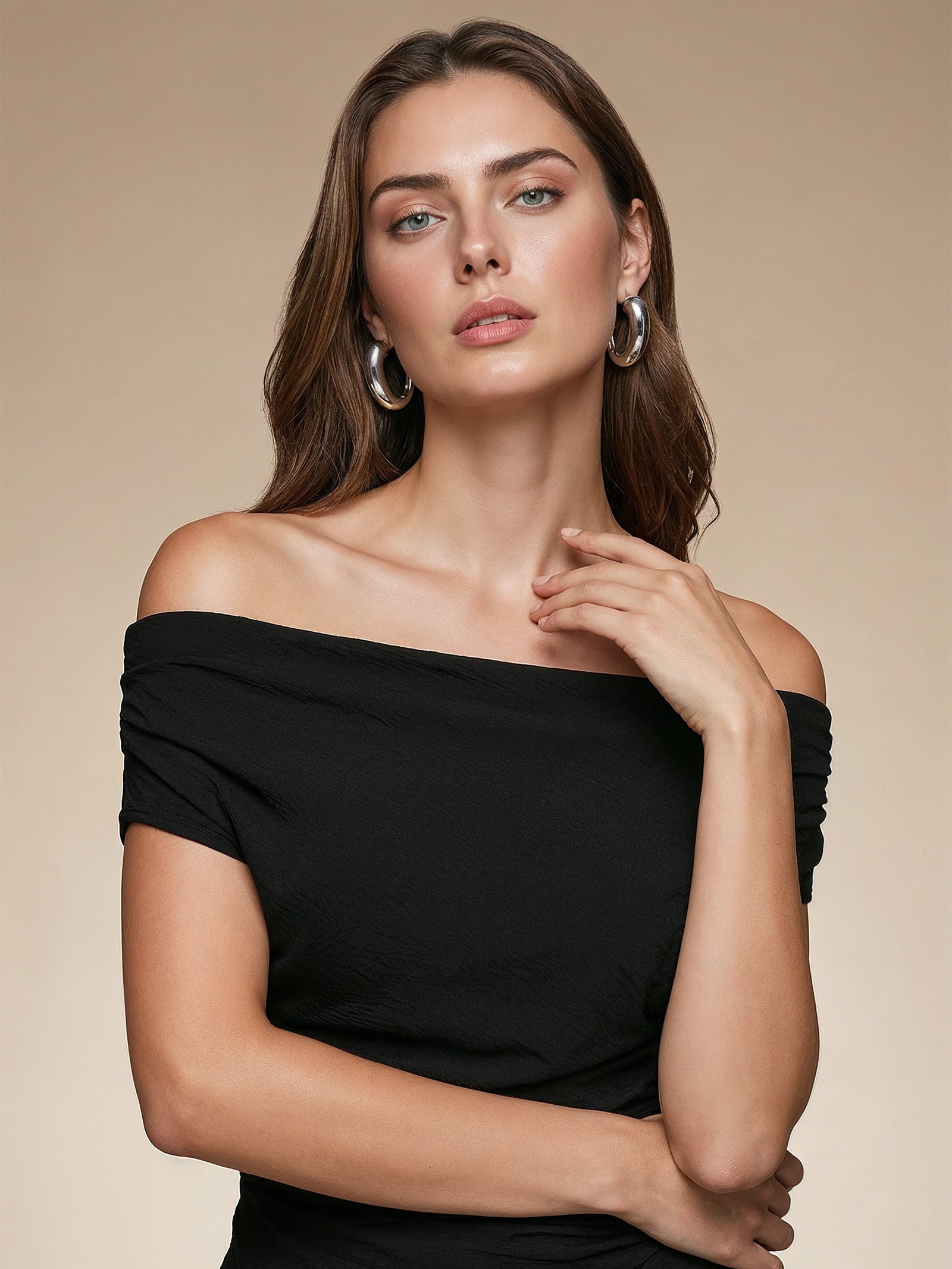 Brinco Feminino Argola Marina Prateado Erre