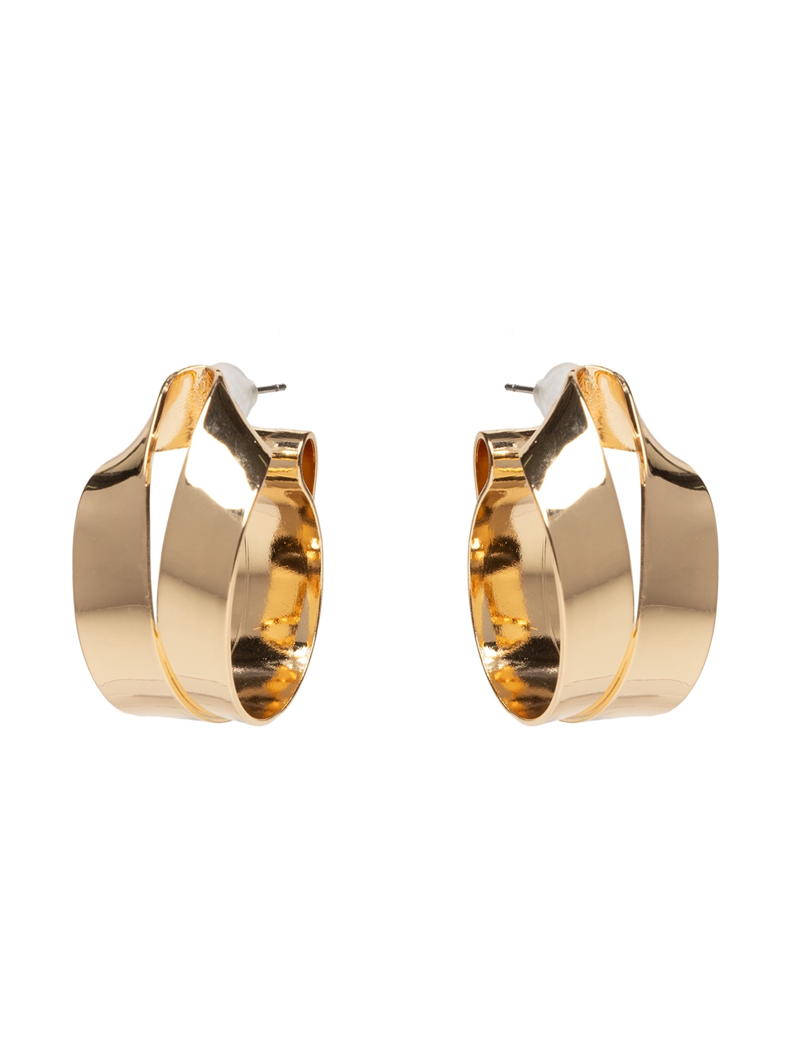 Brinco Feminino Argola Orgânica Dourado Market 33