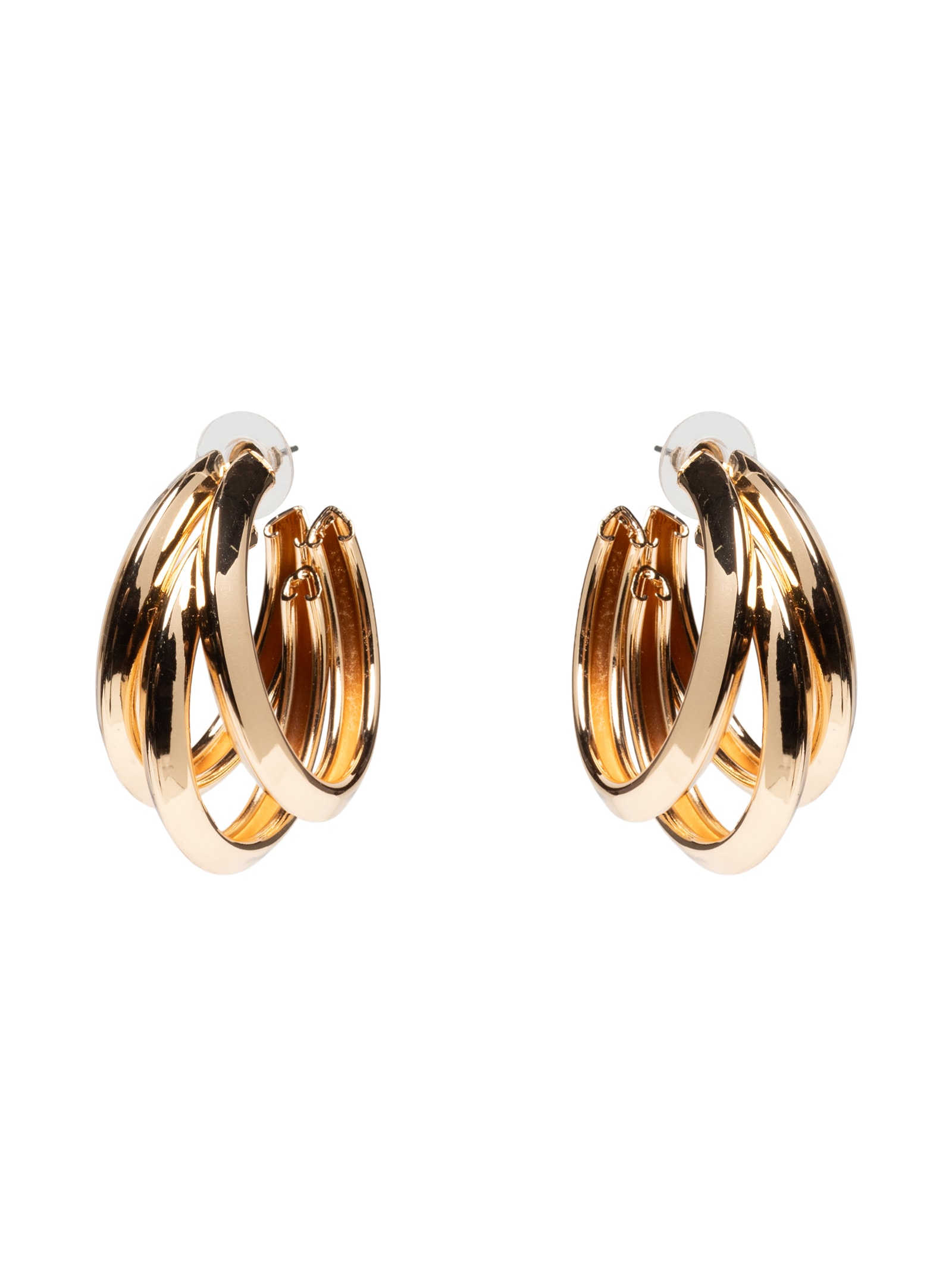 Brinco Feminino Argola Orgânica Dourado Market 33