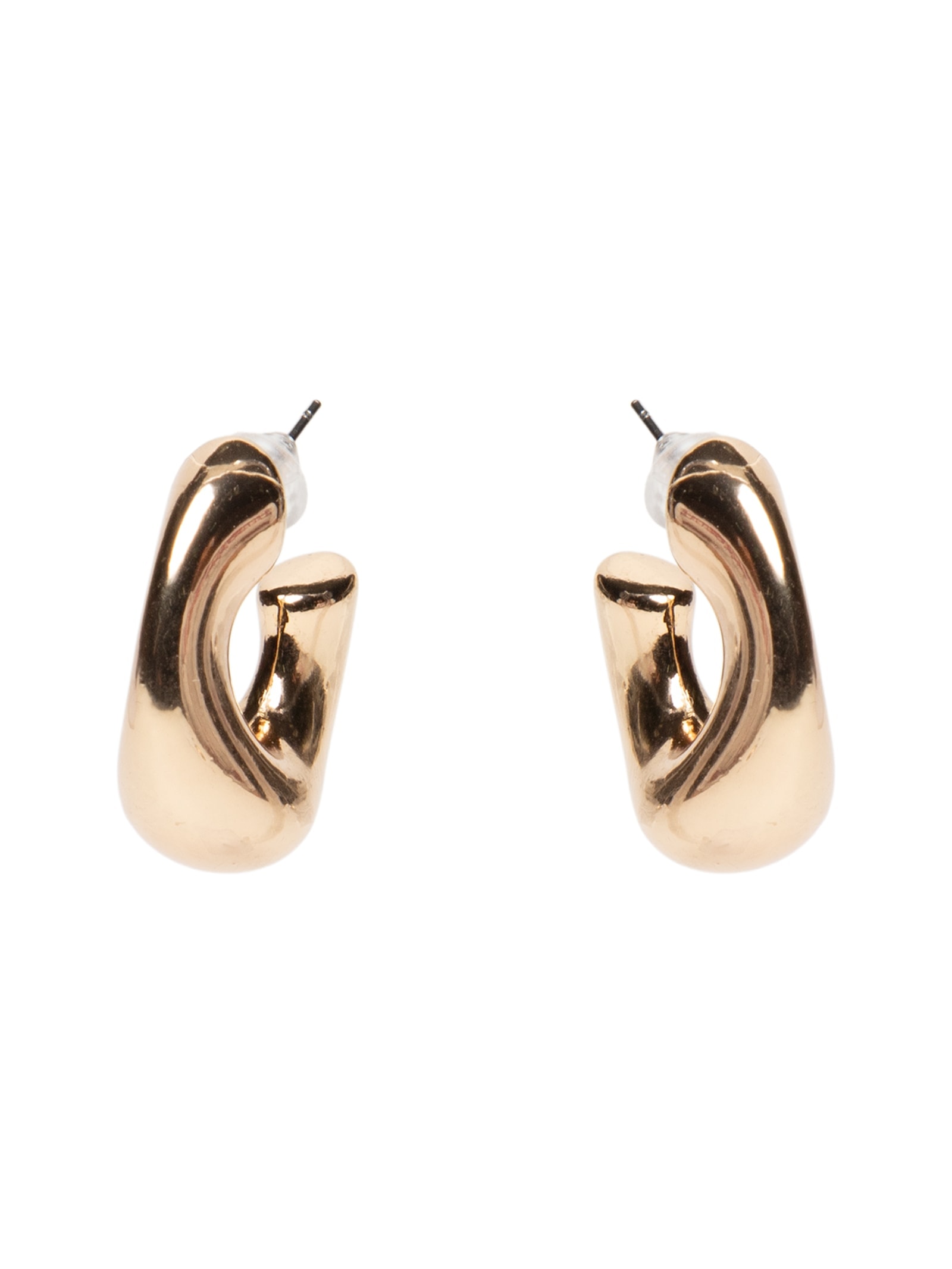 Brinco Feminino Argolas Orgânicas Dourado Basiq