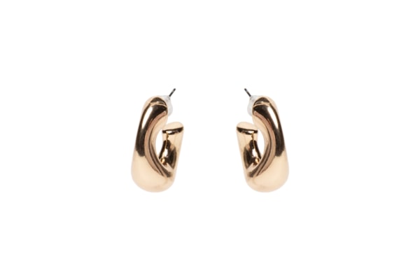 Brinco Feminino Argolas Orgânicas - Dourado