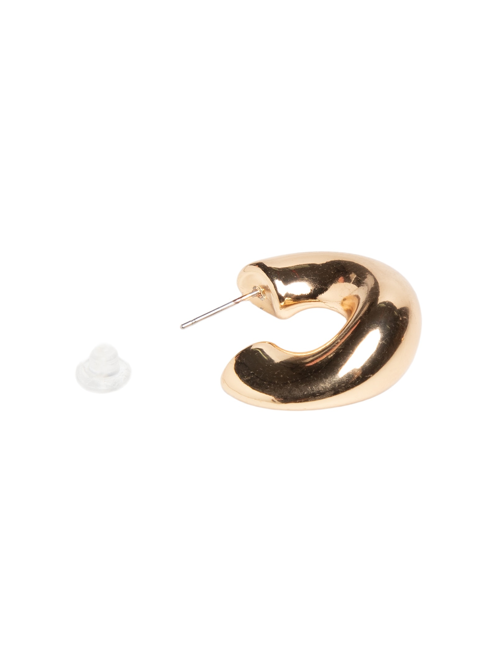 Brinco Feminino Argolas Orgânicas Dourado Basiq