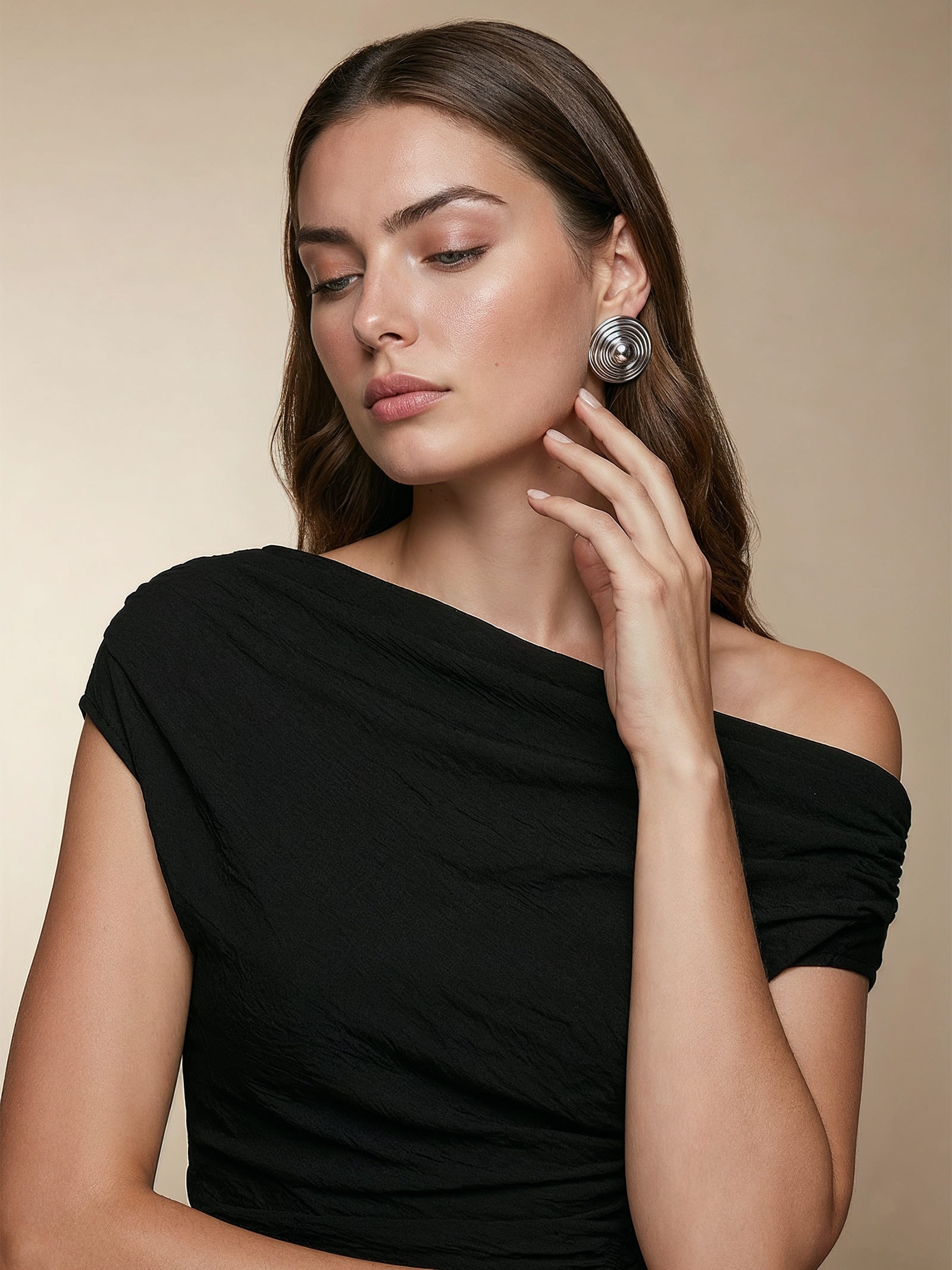 Brinco Feminino Ava Prateado Erre