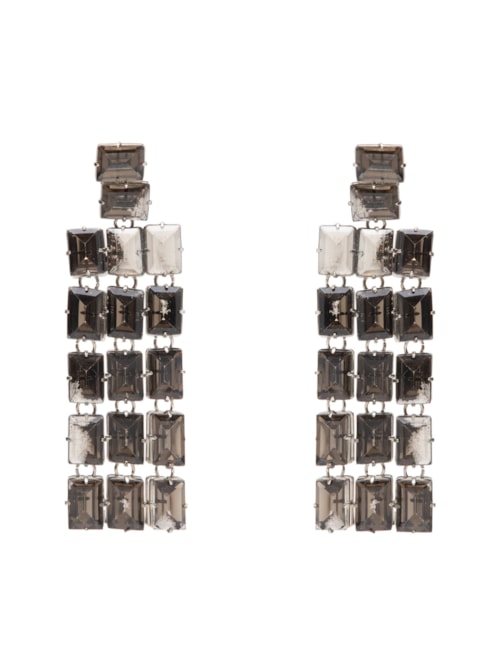 Brinco Feminino Black Glam – Prata